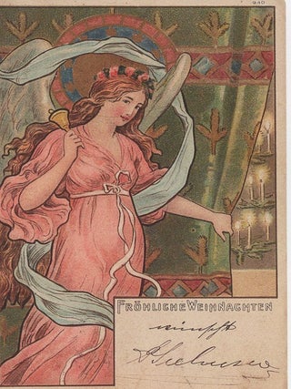 Rozhdestvenskaia otkrytka v sobranii Gosudarstvennogo muzeiia istorii Sankt-Peterburga (Christmas postcards from the collection of the Museum of the History of St. Petersburg)