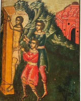 Stradaniia Paraskevy Piatnitsy zhitiinaia ikona XVII veka iz sobraniia Vladimira Nekrasova / The sufferings of Paraskevi of Iconium: a 17th-century hagiographical icon from the collection of Vladimir Nekrasov; : XVII