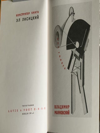 "Dlia golosa” Maiakovskogo / Lisitskogo. Faksimile izdaniia 1923 goda. Kommentirovannoe izdanie k 100-letiiu shedevra konstruktivizma (Mayakovsky's and LIsitsky's "For the Voice": facsimile of the 1923 edition. Edition with commentary published on occasion of the 100th anniversary of the masterpiece of Constructivism), 9785907387270